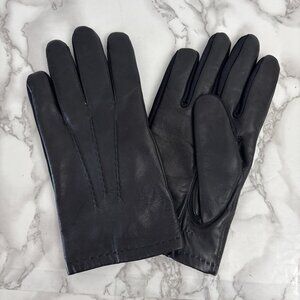 Aris 115 Women's Genuine Leather Gloves Black Sz M/Lg Fleece Lined Style 60399